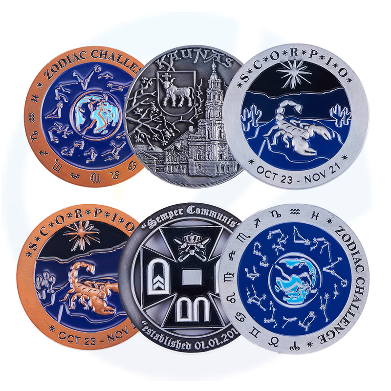 Custom Art & Collectible Gebruik Europa Regionale functie Minted Quality Grooked Bi-Metal Tokens Munten