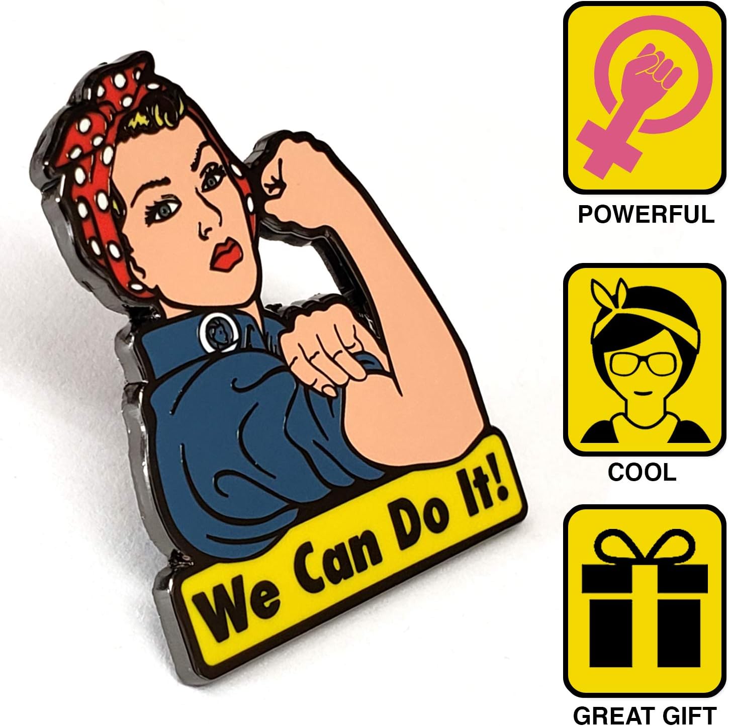 Custom Woman Power Email Rapel Pin Fabrikant