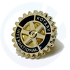 Snelle levering 16 mm roterende emailpennen Lion Club Rapel Pins Badges