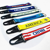 Lanyards fabrikant groothandel gepersonaliseerde sublimatie polyester aangepaste korte sleutelhanger aangepaste lanyard