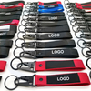 Groothandel aangepaste logo promotionele sleutelhangers Karabiniers Polyester Key Chains Gepersonaliseerde sleutelhanger pols Lanyard Keychain