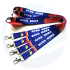 Sublimatie Lange verwarmde overdracht Gedrukte hoogwaardige nek Polyester Aangepaste lanyard