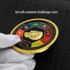 Monedas gratis ontwerpstempels sterft 3D zink legering uitdaging munt aangepaste gegraveerde metalen munten dubbele herdenkingssouvenir munt