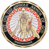Bulk aangepast metaal zink legering 3d email Souvenir hele pantser van god Coin Knight Templar Challenge Coin