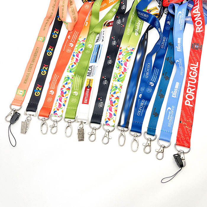 Lanyard Keychain Fabric Boeing Fashion Diving Orange College Football Telefoon Custom Polyester Lanyard