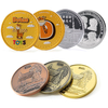 Monedas gratis ontwerpstempels sterft 3D zink legering uitdaging munt aangepaste gegraveerde metalen munten dubbele herdenkingssouvenir munt
