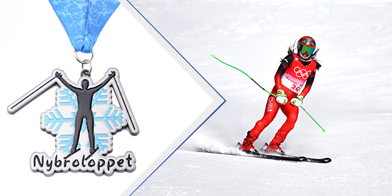 Aangepaste sportmedailles: het eren van ski -prestaties