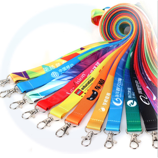 Pink Lanyards ID -kaart Gedrukte telefoonhoes Key Chain Polyester Lanyard met clip lanyards met aangepast logo