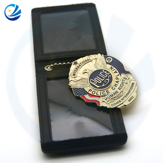 China Groothandel aangepast Logo metaal Souvenir Sheriff Pilot Security Officer Shield Militaire Politie Rapel Pin Badge