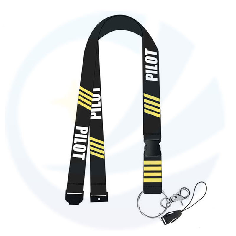 Zijden scherm lanyards voor sleutels nekband voor kaartbadge gym sleutelhanger lanyard voor piloot