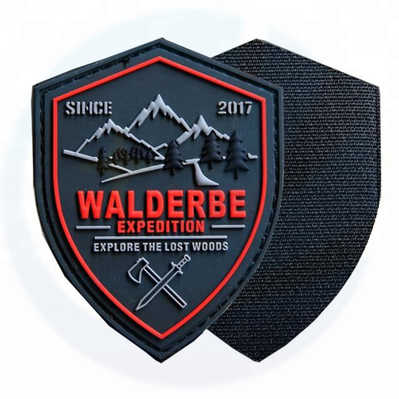 Aangepaste reliëf 3D zacht kledingstuk PVC -patch