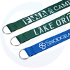 Aangepaste lanyards met verwijderbare snap sleutelhanger lanyard houder geweven polyester lanyard