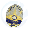 BHPD Beverly Hills Police Officer Badge Replica Movie Props met nr. 805