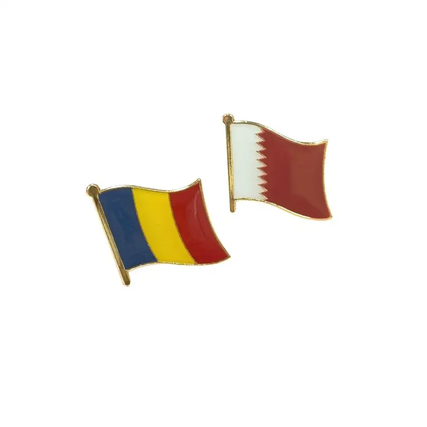 Op maat gemaakte hoogwaardige nationale VAE -vlag metalen pin -badge