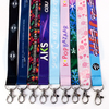 Aangepaste promotionele scherm Gedrukte nek Lanyards Afdrukken aangepast logo sublimatie polyester anime lanyard met logo custom