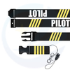 Zijden scherm lanyards voor sleutels nekband voor kaartbadge gym sleutelhanger lanyard voor piloot