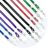 Sublimatie Soft Polyester katoen vaste kleur USB sleutelhang fluitje ID -kaart touw lanyard