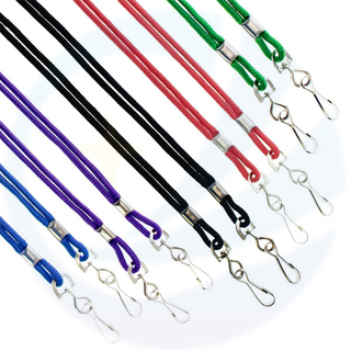 Sublimatie Soft Polyester katoen vaste kleur USB sleutelhang fluitje ID -kaart touw lanyard