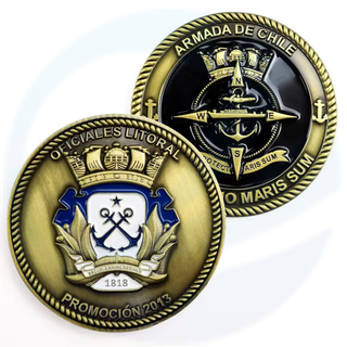 Chileense marine schild militaire munt