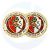 Fabrikant Custom Souvenir Gold vergulde email Zink Alloy 3D Metal Commemorative Challenge Coin