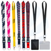 Geen minimale bestelfabrikant groothandel gepersonaliseerde blanco sublimatie printen polyester nek aangepaste lanyards met logo custom