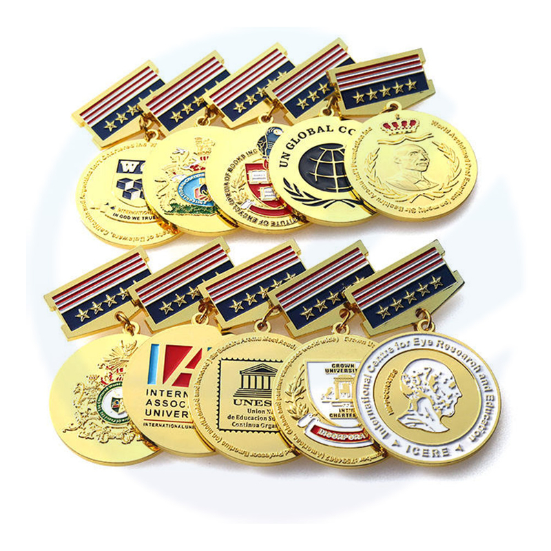 Factory Prijs aangepaste medaille badge jubileum souvenir medallas de metal 3d honor awards medailles met lint