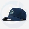 Voor mannen Custom PVC Patch 5 Paneel zwarte laser geperst geperforeerd gat snel droge honkbal gestructureerde dad caps prestatie golf hoed