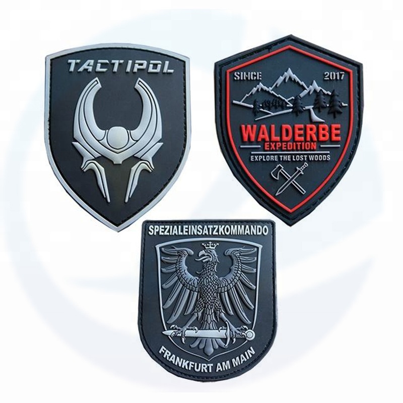 3D -kledingscherm Expeditie Zacht plastic vinylrubber PVC -patch