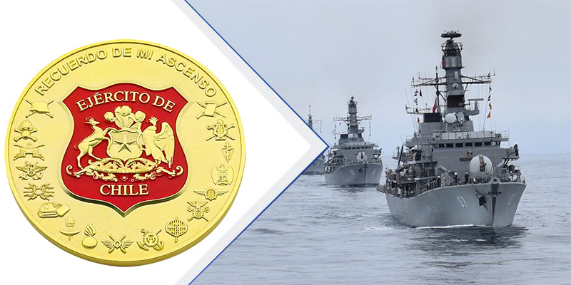 De betekenis van aangepaste uitdagingmuntontwerpen voor de Chili Navy