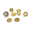 Snelle levering 16 mm roterende emailpennen Lion Club Rapel Pins Badges