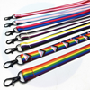 Groothandel OEM blanco sublimatie polyester nylon gewoon goedkoop gepersonaliseerd aangepast logo bedrukte lgbtq regenboog lanyard