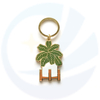 Productie Aangepast ontwerp Hard Email Monstera Leaf Potting Plant Keychains Keyrings Pendant Custom Plant Keychain