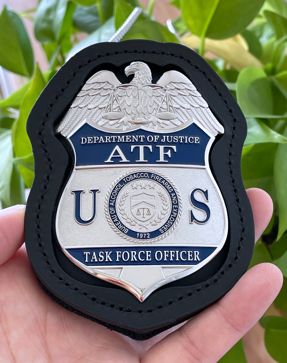 US ATF TFO Task Force officier Badge Solid Copper Replica Movie Props