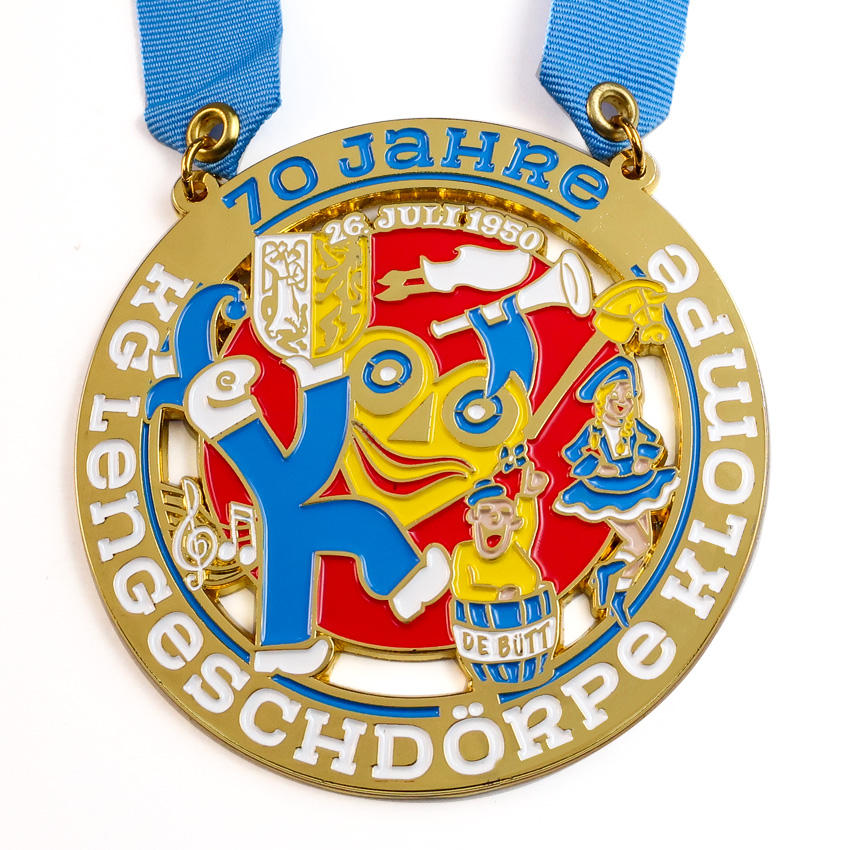 Aangepast kleurrijk Carnival Carniv Carnaval Festival Medailles Medal