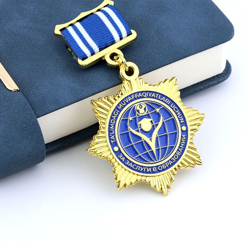 Fabrikant Custom Medalla Medallion Metal Medal Ribbon Bar Badges 3D Activity Medals en Awards Medal of Honor