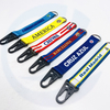 Lanyards fabrikant groothandel gepersonaliseerde sublimatie polyester aangepaste korte sleutelhanger aangepaste lanyard