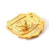Aangepast Email Logo 3D Gold Metal Badge gebogen schroef+ Noot Security Officer Police Badge