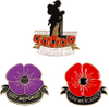 3D Poppy Flower Broche Badges op rugzak pin broche revers badge