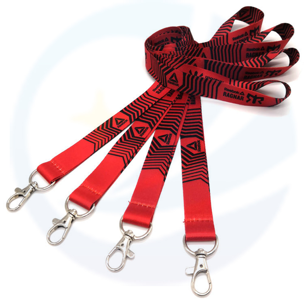 Groothandel lanyards met logo aangepaste polyester gedrukt jojo lanyard met warmteoverdracht afgedrukt logo