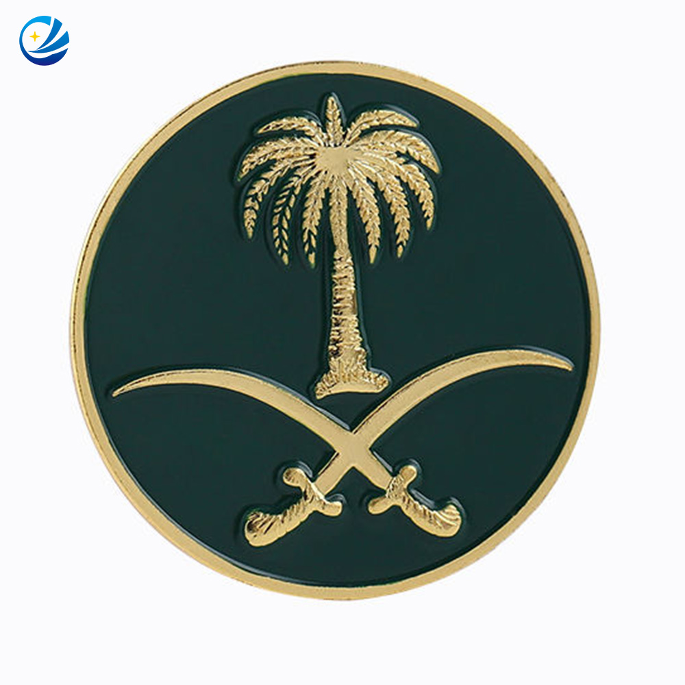 Saoedische nationale dag Arabia Souvenir Uae Dubai Expo Badge Saudi Products Rapel Email Pin Saoedi -Arabische pinnen