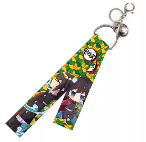 Fashion Hot Selling Anime Cartoon Polyester Telefoon Keyring Anime Demon Sublimatie Slayer Lanyard Anime Lanyard