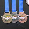 Aangepaste sportmedaille Fabrikanten 3D Finisher Road Mountain Bike Cycling Medal Medaille Goud Gold Silver Swim Swimming Medal met lint