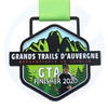 Hoogwaardige finishers gekleurd ontwerp Running Race Finisher Custom Climbing Trailrun Marathon Metal Award Medals met lint