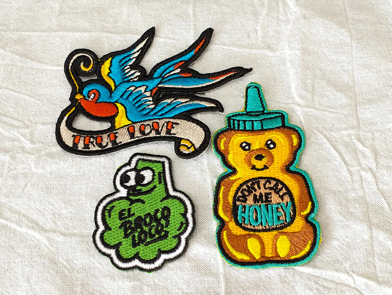 Cartoon borduurwerk patch