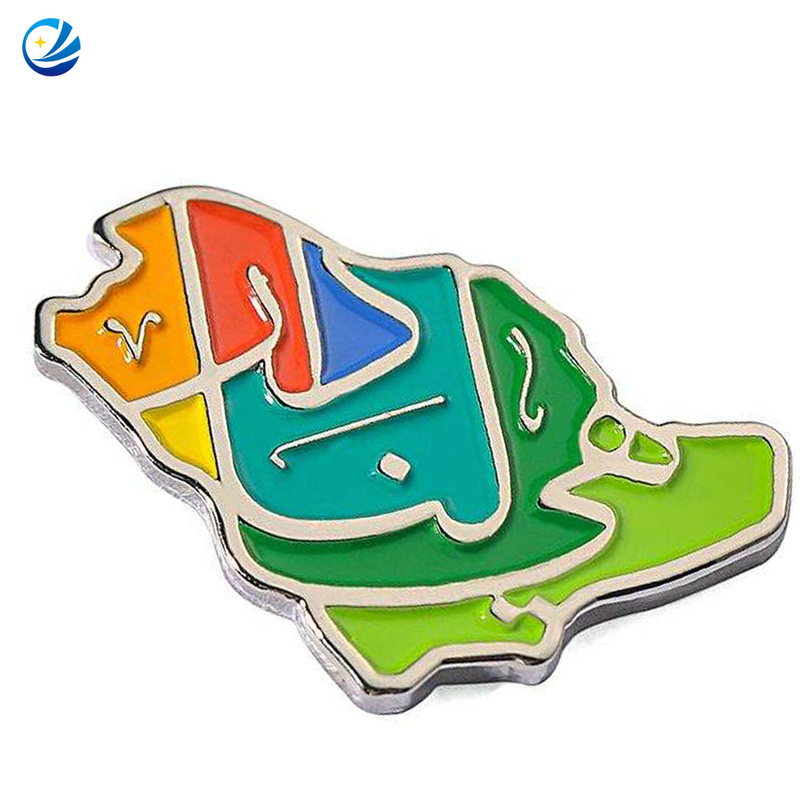 Saoedische nationale dag Arabia Souvenir Uae Dubai Expo Badge Saudi Products Rapel Email Pin Saoedi -Arabische pinnen