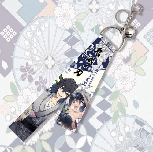 Fashion Hot Selling Anime Cartoon Polyester Telefoon Keyring Anime Demon Sublimatie Slayer Lanyard Anime Lanyard