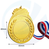 Metal gratis aangepaste zinklegering 3D Award Gold Sliver koperen tafel tennismedailles voor trofeeën sportrace