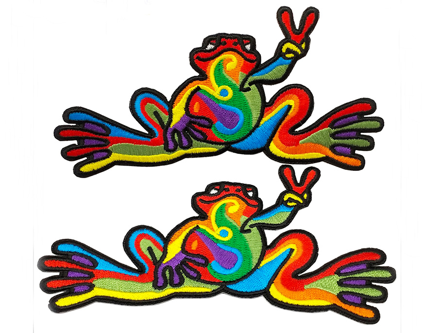Cartoon borduurwerk patch