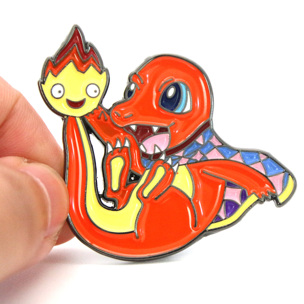 Aangepaste ontwerpen Leuke anime Pokemon Badge Animal Game Pokemon Pikachu Elaw Pin Go For Kids