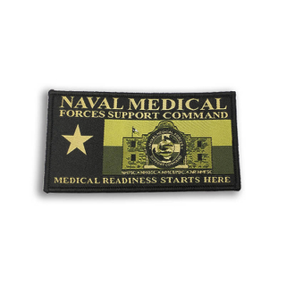 Marine medische groene uniform geborduurde patches